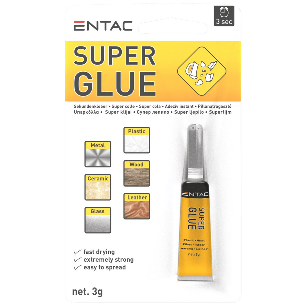 Entac Trenutno ljepilo, univerzalno, 3 g – Superglue 3g B1