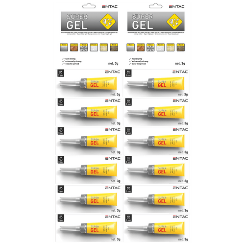 Entac Trenutno ljepilo, gel, univerzalno, 3 g – Superglue 3g