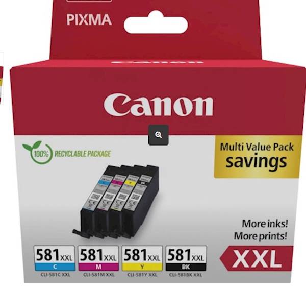 KOMPLET CANON CLI-581 C/M/Y/BK MULTI XXL