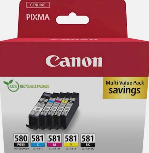 KOMPLET CANON PGI-580/CLI-581 PGBK/C/M/Y/BK MULTI