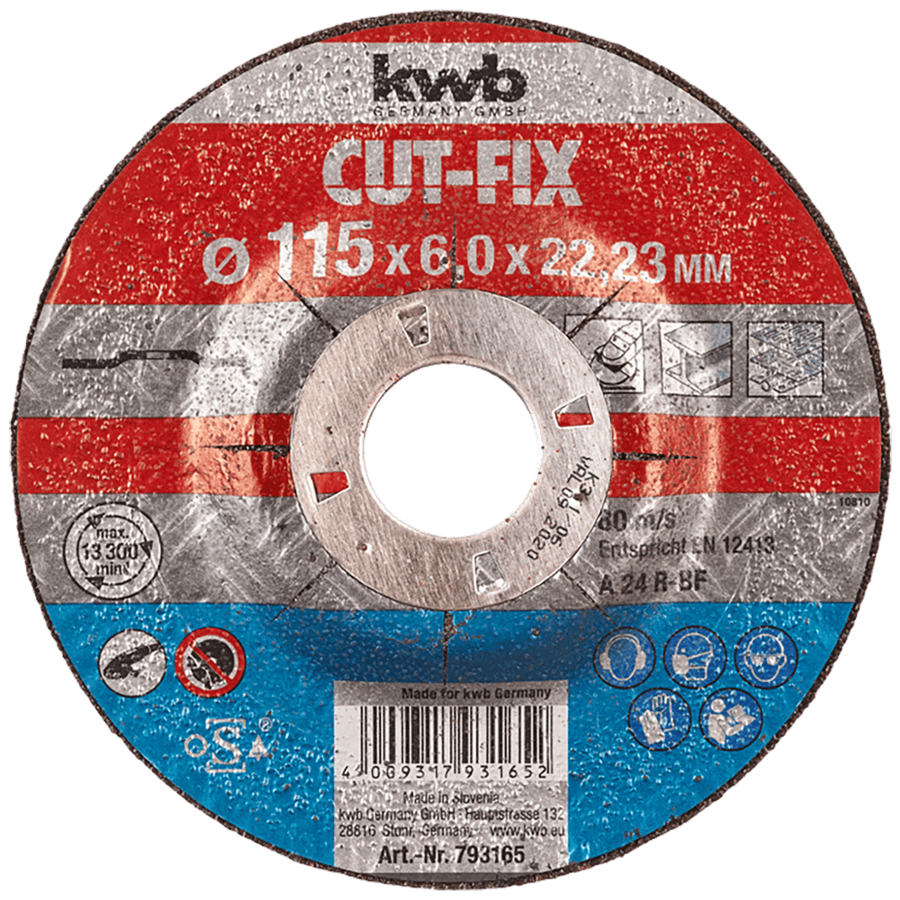 kwb Brusna ploča za metal, 115 x 6 mm – 793165