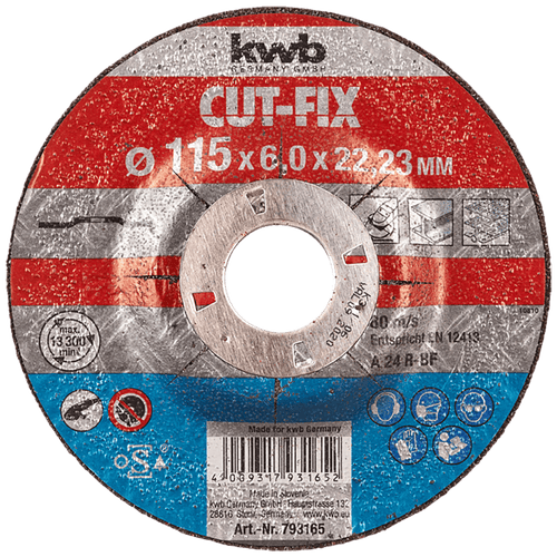kwb Brusna ploča za metal, 125 x 6 mm – 793265