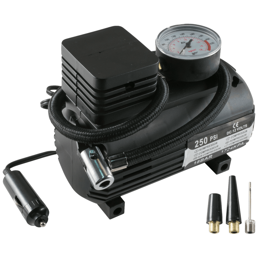 SAL Kompresor, auto, 12 V, 18 bar, 250 PSI – 90304