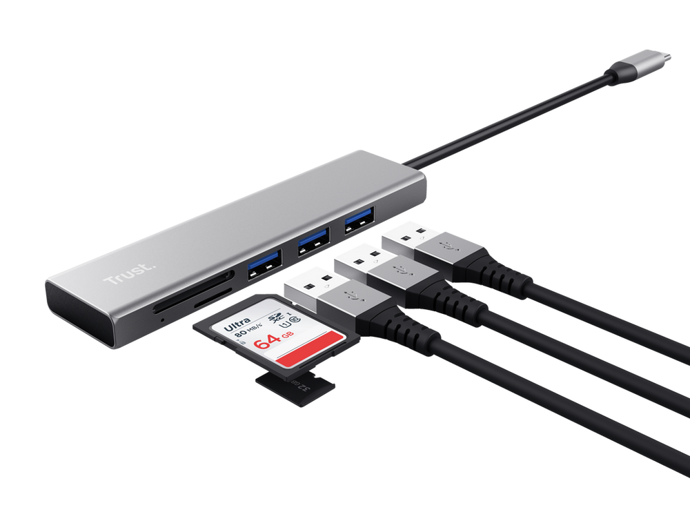 Trust Dalyx Fast USB 3.2 čitač SD kartica USB-A