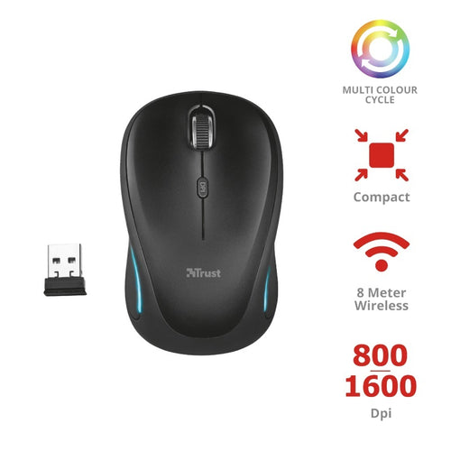 Wireless miš Trust YVI FX Crni