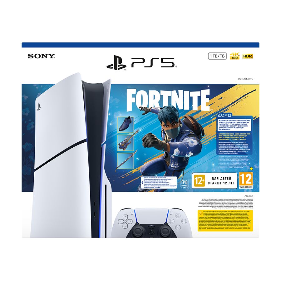 PlayStation 5 Slim E chassis + Fortnite Flowering Chaos VCH (disk verzija 1TB)